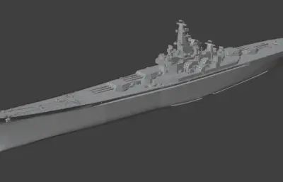 蒙大拿级战列舰「BB65-3方案」（精模）