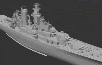 阿拉斯加级大型巡洋舰「方案CA2-F现代化改装 精模