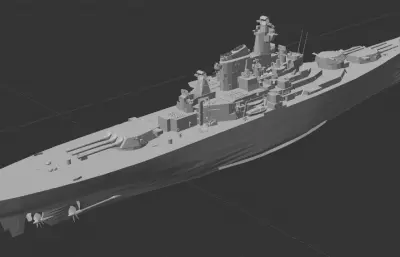 衣阿华级战列舰「尼米兹-金方案」（8门主炮）