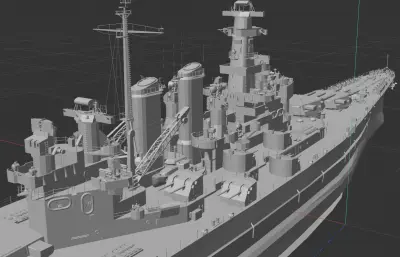 北卡罗来纳级战列舰（架空改装）精模