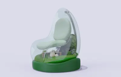 创意生态座椅场景
