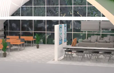 浏览室 图书馆 公共场景