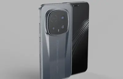 荣耀Magic8 RSR 保时捷模型C4D,keyshot手机模型