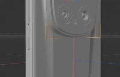 荣耀Magic8 RSR 保时捷模型C4D,keyshot手机模型