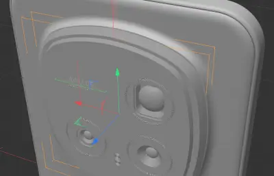 荣耀Magic8 RSR 保时捷模型C4D,keyshot手机模型