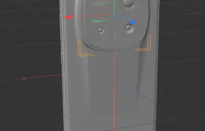 荣耀Magic8 RSR 保时捷模型C4D,keyshot手机模型