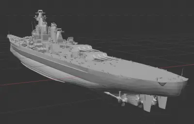 美国海军蒙大拿级战列舰「BB65-8方案」现代化改装