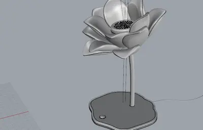 荷花灯具 台灯照明