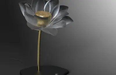 荷花灯具 台灯照明