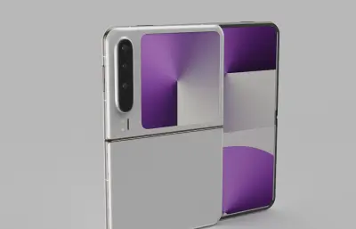 华为HUAWEI Pura X手机模型 C4D ksp格式