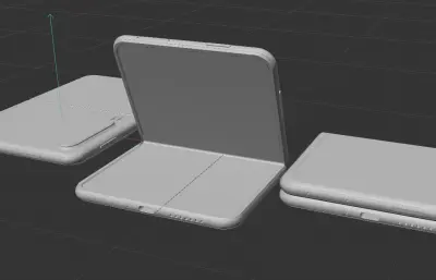 华为HUAWEI Pura X手机模型 C4D ksp格式