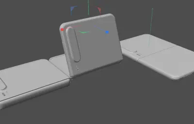 华为HUAWEI Pura X手机模型 C4D ksp格式