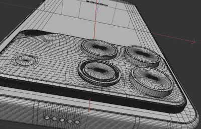 荣耀WIN手机模型 fbx ksp C4D