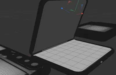 华为HUAWEI Pura X手机模型 C4D ksp格式