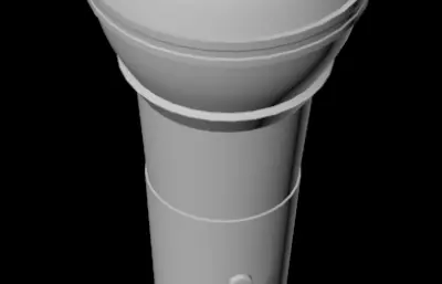 麦克风OBJ白模