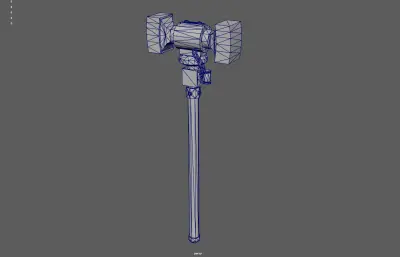 电击战锤游戏道具塌陷模型