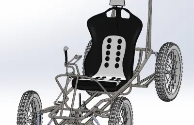 踏板辅助四轮车