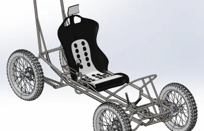 踏板辅助四轮车