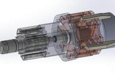 气动四爪夹紧机构