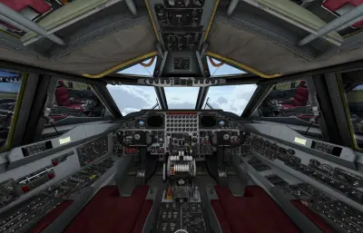 B-52H“同温层堡垒”战略轰炸机,带驾驶舱挂载装备