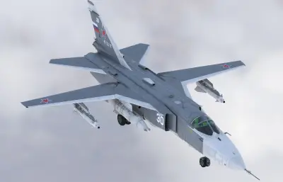 苏-24MR“击剑手-E”Fencer-E战术侦察机,带驾驶舱挂载装备