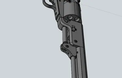 柯尔特沃克左轮手枪step模型