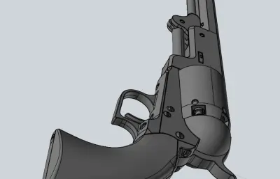 柯尔特沃克左轮手枪step模型