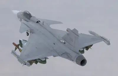 萨博JAS-39E鹰狮多用途战斗机,带驾驶舱