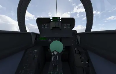 格鲁曼F-14A雄猫Tomcat双发双座可变后掠翼舰载战斗机,带驾驶舱挂载装备