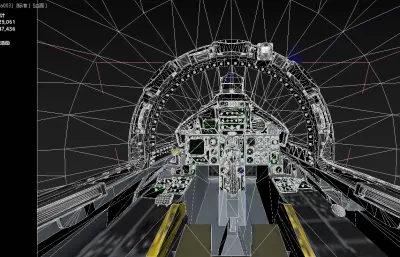 三菱F-15DJ鹰式双座战斗机,带驾驶舱