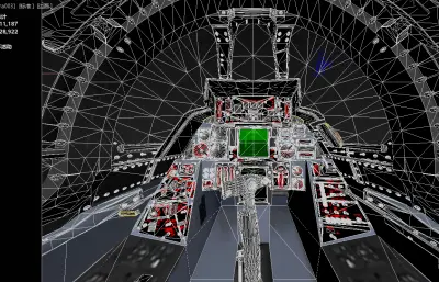 格鲁曼F-14A雄猫Tomcat双发双座可变后掠翼舰载战斗机,带驾驶舱挂载装备