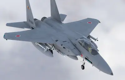 三菱F-15DJ鹰式双座战斗机,带驾驶舱