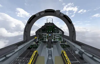 三菱F-15DJ鹰式双座战斗机,带驾驶舱