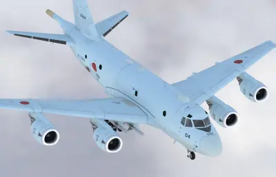 川崎P-1海上巡逻机,飞机带驾驶舱