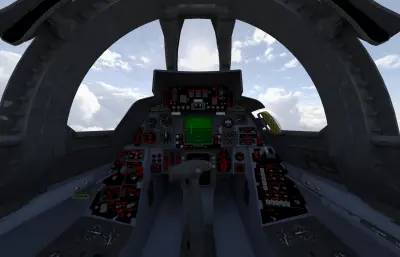 格鲁曼F-14A雄猫Tomcat双发双座可变后掠翼舰载战斗机,带驾驶舱挂载装备