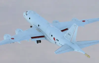 川崎P-1海上巡逻机,飞机带驾驶舱