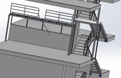 室内主副双楼梯设计