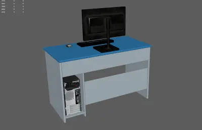 台式电脑 电脑桌 办公电脑