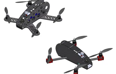 室内救援四轴飞行器结构