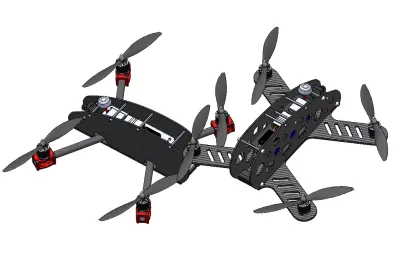 室内救援四轴飞行器结构