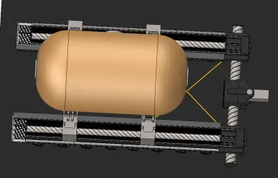 月球火星大型有效载荷运输拖车