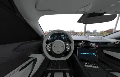 Rimac Nevera R2.0超跑汽车,带内饰