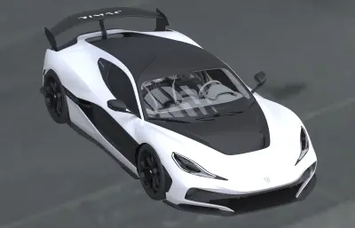 Rimac Nevera R2.0超跑汽车,带内饰