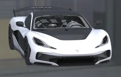 Rimac Nevera R2.0超跑汽车,带内饰