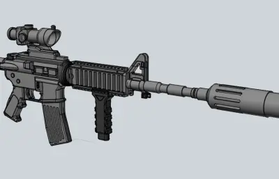 M4A1,m1突击步枪step模型