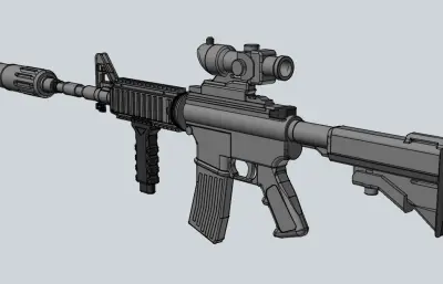 M4A1,m1突击步枪step模型