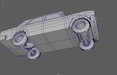 卡通低模小轿车
