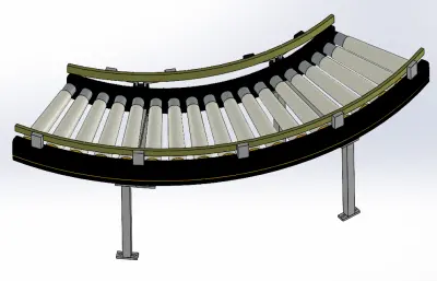 90度滚筒传送带