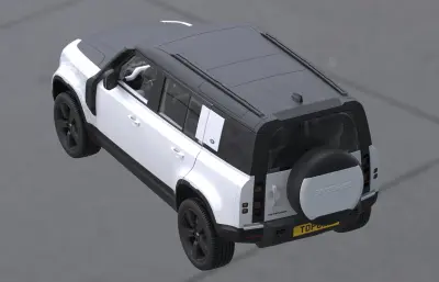 路虎卫士110汽车SUV越野车,带内饰