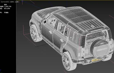 路虎卫士110汽车SUV越野车,带内饰